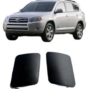 Par de cubiertas de remolque para parachoques delantero Rav4 2006 07 08 2009 2010