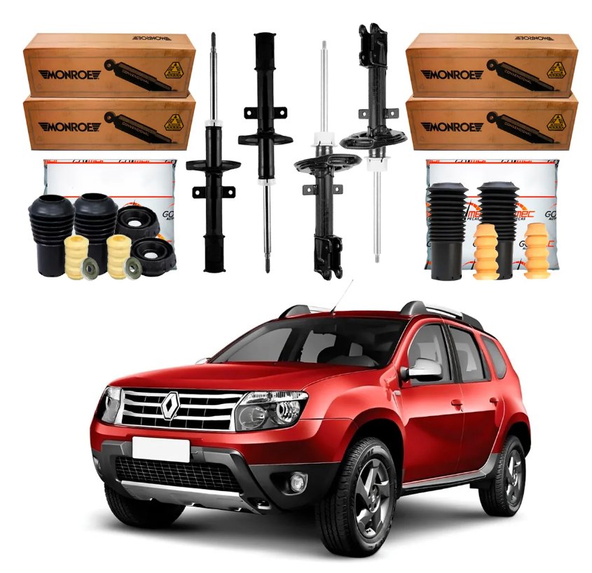 Kit Amortiguador delantero trasero Duster 4x4 2.0 2011 al 2016