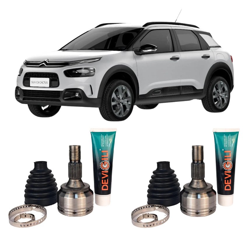 Par Junta Homocinética Citroen C4 Cactus 1.6 Automático 25x29