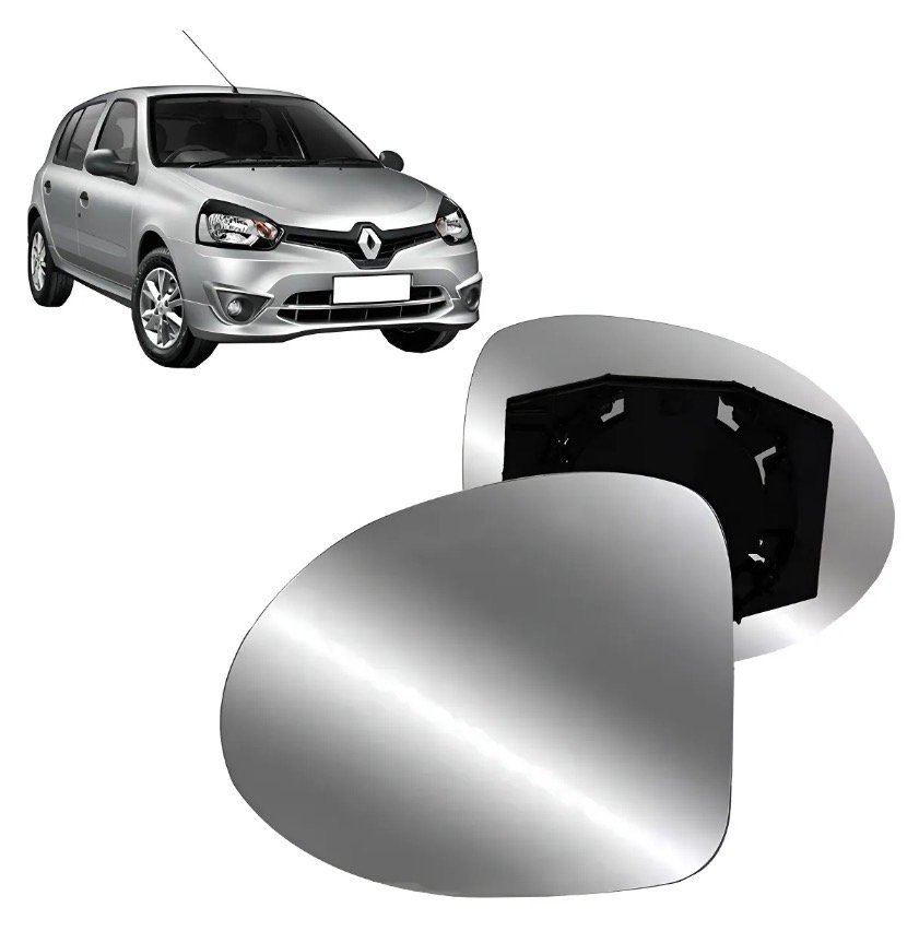 Lente Con Base Retrovisor Renault Clio 2012 13 14 2015 2016 izquierdo