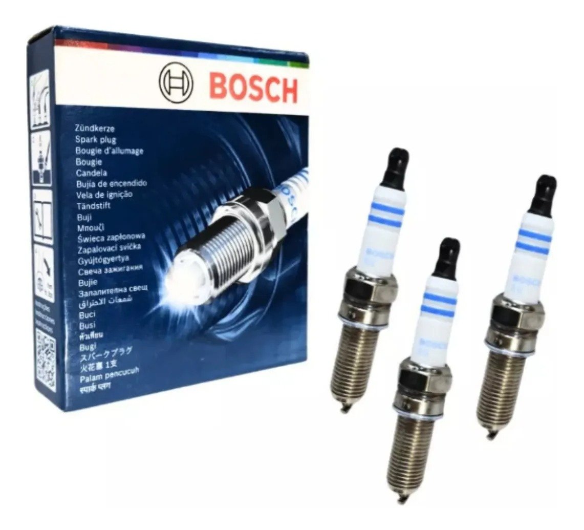 Juego de bujías Hb20 1.0 12v aspiradas Bosch 0242135533