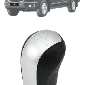 Pomo de cambio de marchas S10 2012 a 2018 6 velocidades Plata
