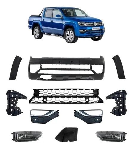 kit de paragolpes completo mas camineros amarok 2018