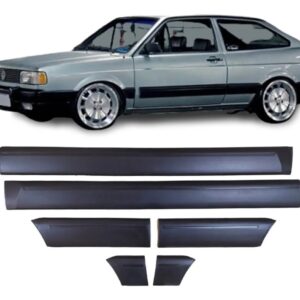 Juego de molduras laterales negra para Gol G1 Gl 91 92 93 94 95