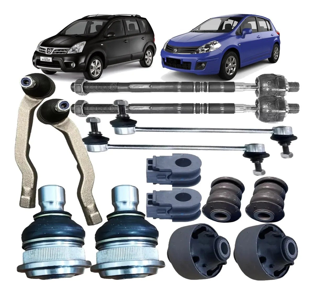Puntero + mate + rótula + Gomas + Bieleta Nissan Tiida Livina