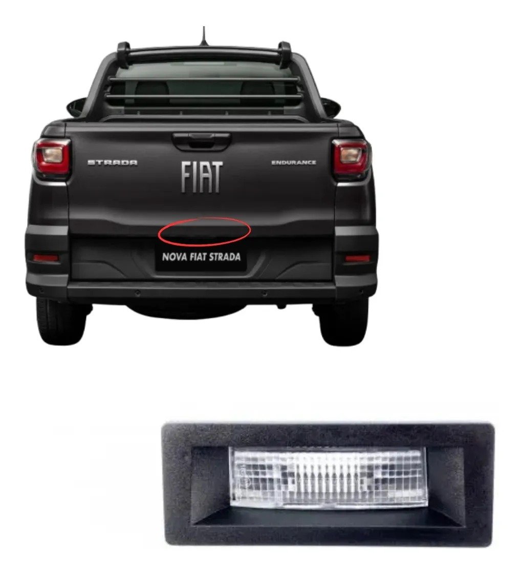 Linterna de luz de matrícula original Fiat Nueva Strada