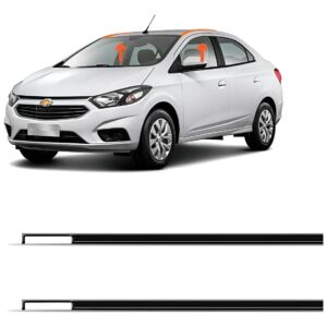 Par de molduras de techo de goma Prisma 2013 2014 2015 2016 2017 2018