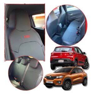 Fundas de cuero para asientos de Kwid (2017-2025)