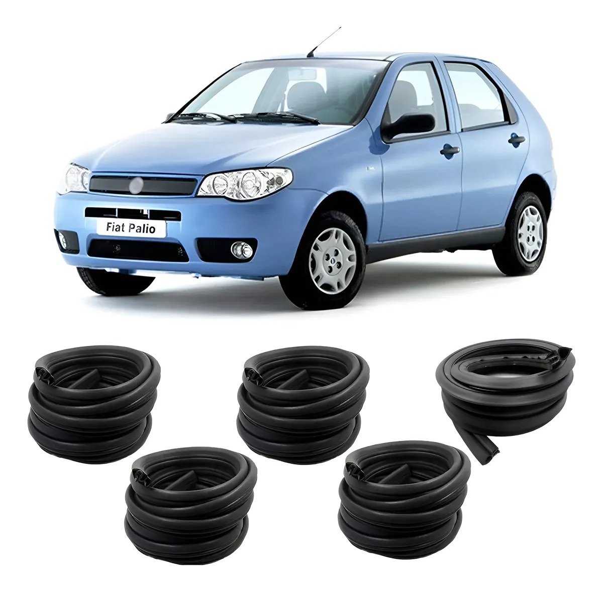 Kit Burletes 4 puertas y maletero Palio Siena Todos años