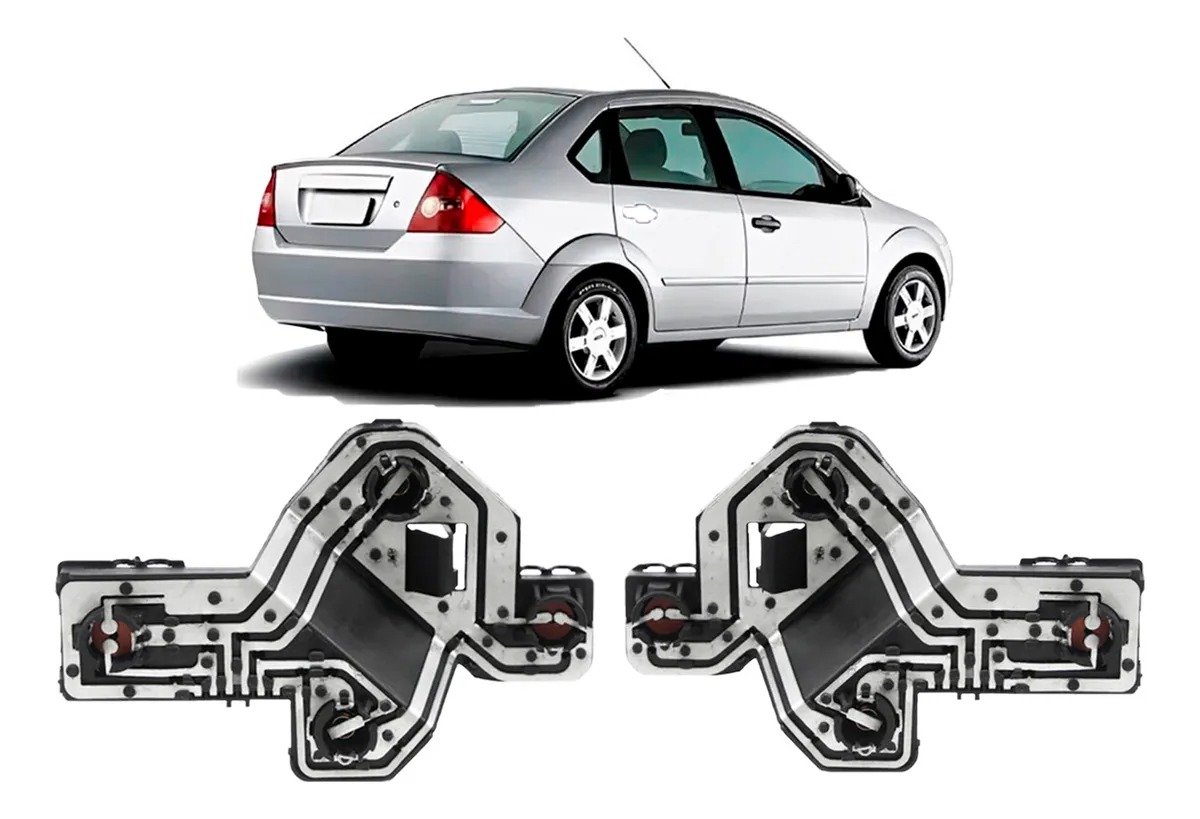 Par cirquito porta lámparas Ford Fiesta Sedan 2009 2010 Ambos Lados