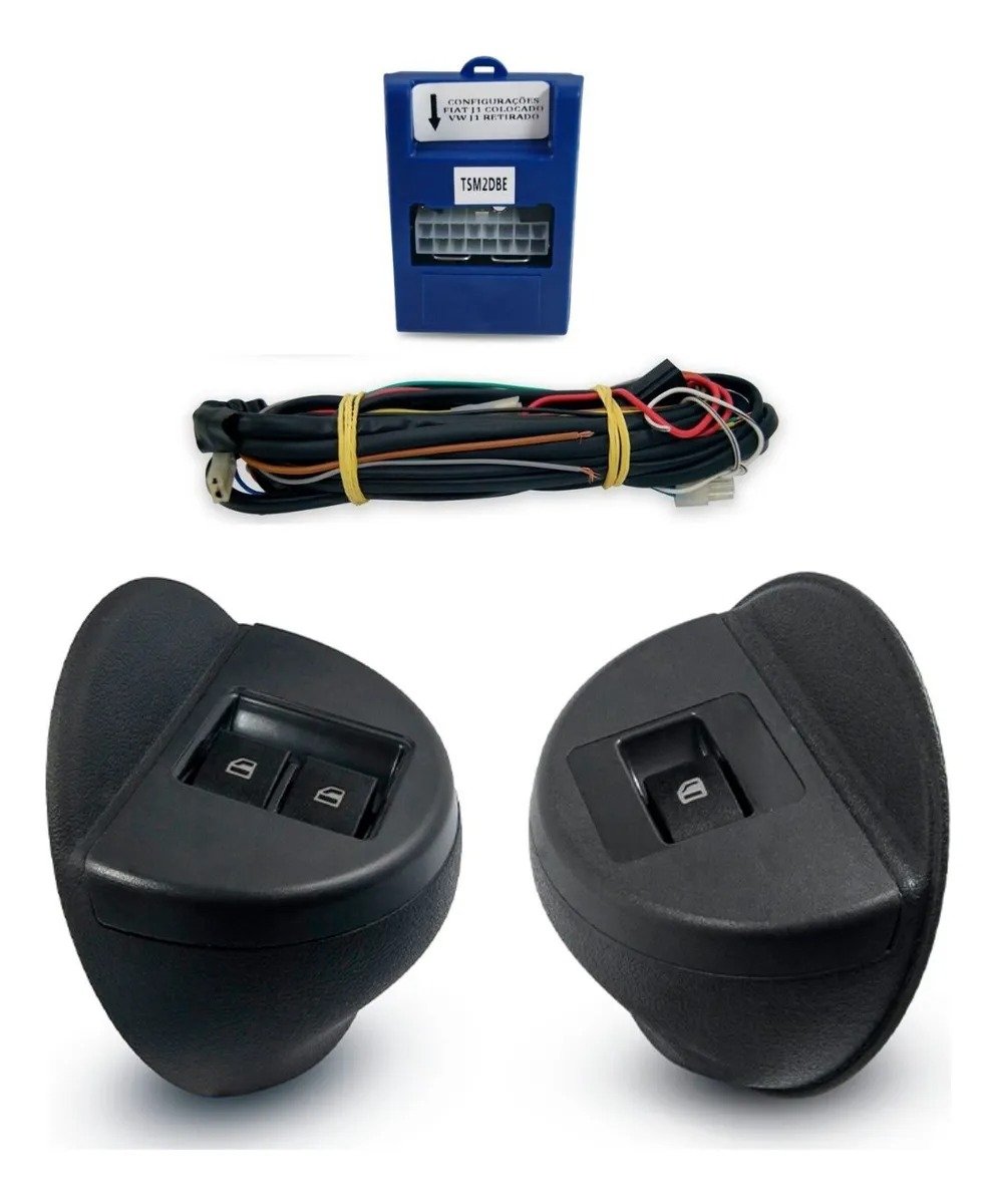 Kit Levantavidrios Eléctrico Saveiro 2008 G4 2 Portas - Imagem 2