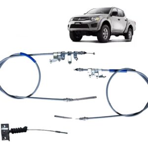 Kit 3 Cables Freno Mano L200 Triton 2010 2011 2012